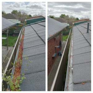 gutter cleaning adelaide before and after